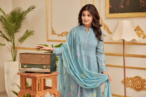 Mulmul Cotton Embroidery Suit