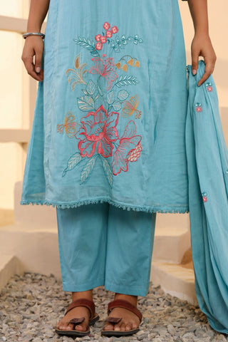 Mulmul Cotton Embroidery Set