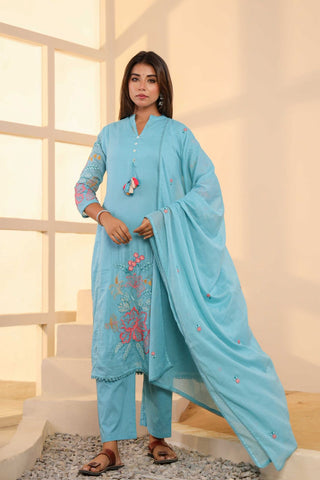 Mulmul Cotton Embroidery Set