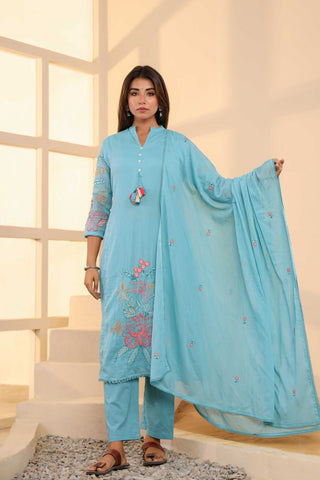 Mulmul Cotton Embroidery Set