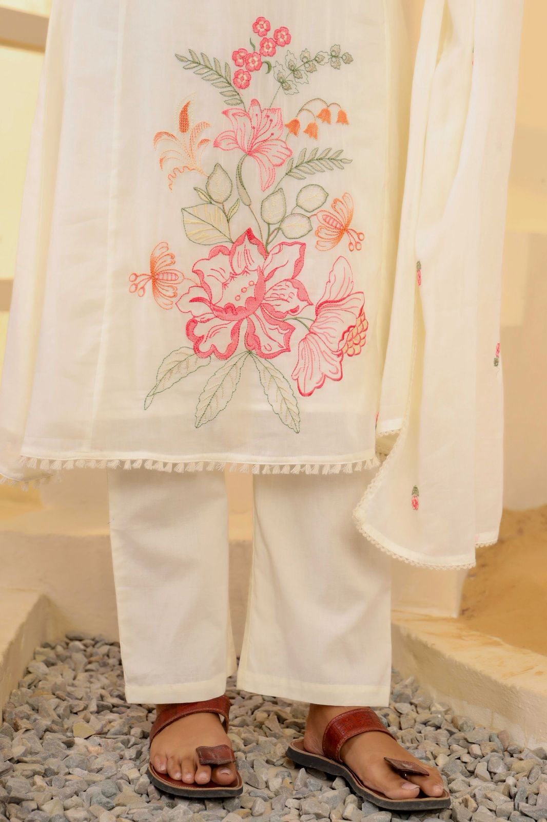 Mulmul Cotton Embroidery Set