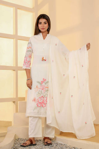 Mulmul Cotton Embroidery Set